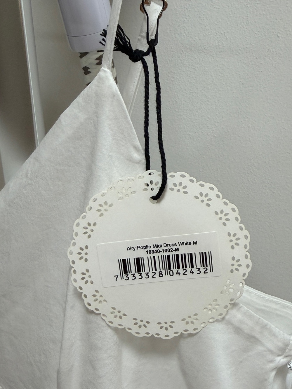 NWT Djerf Avenue Airy Poplin Midi Dress White - Picture 5 of 9